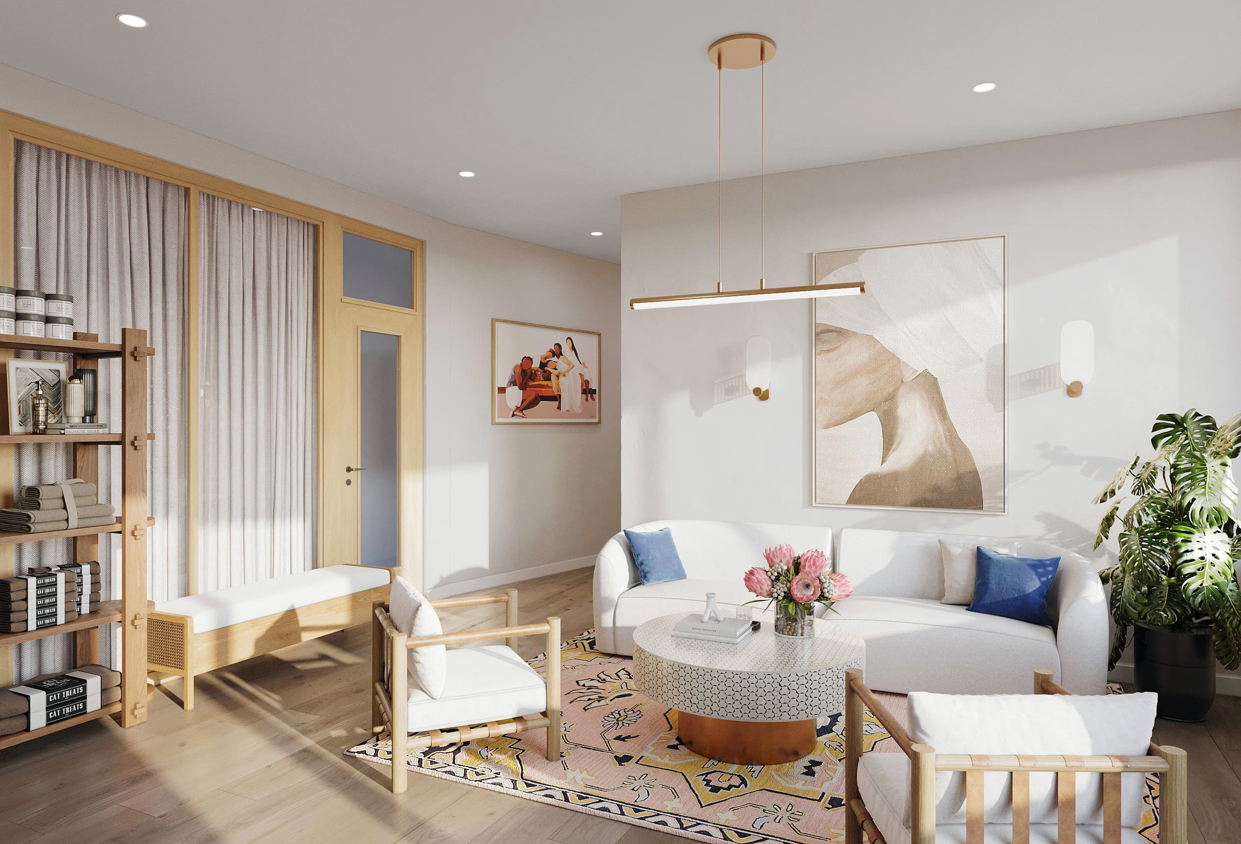 Next Ov Skin welcoming waiting area with natural light and warm decor