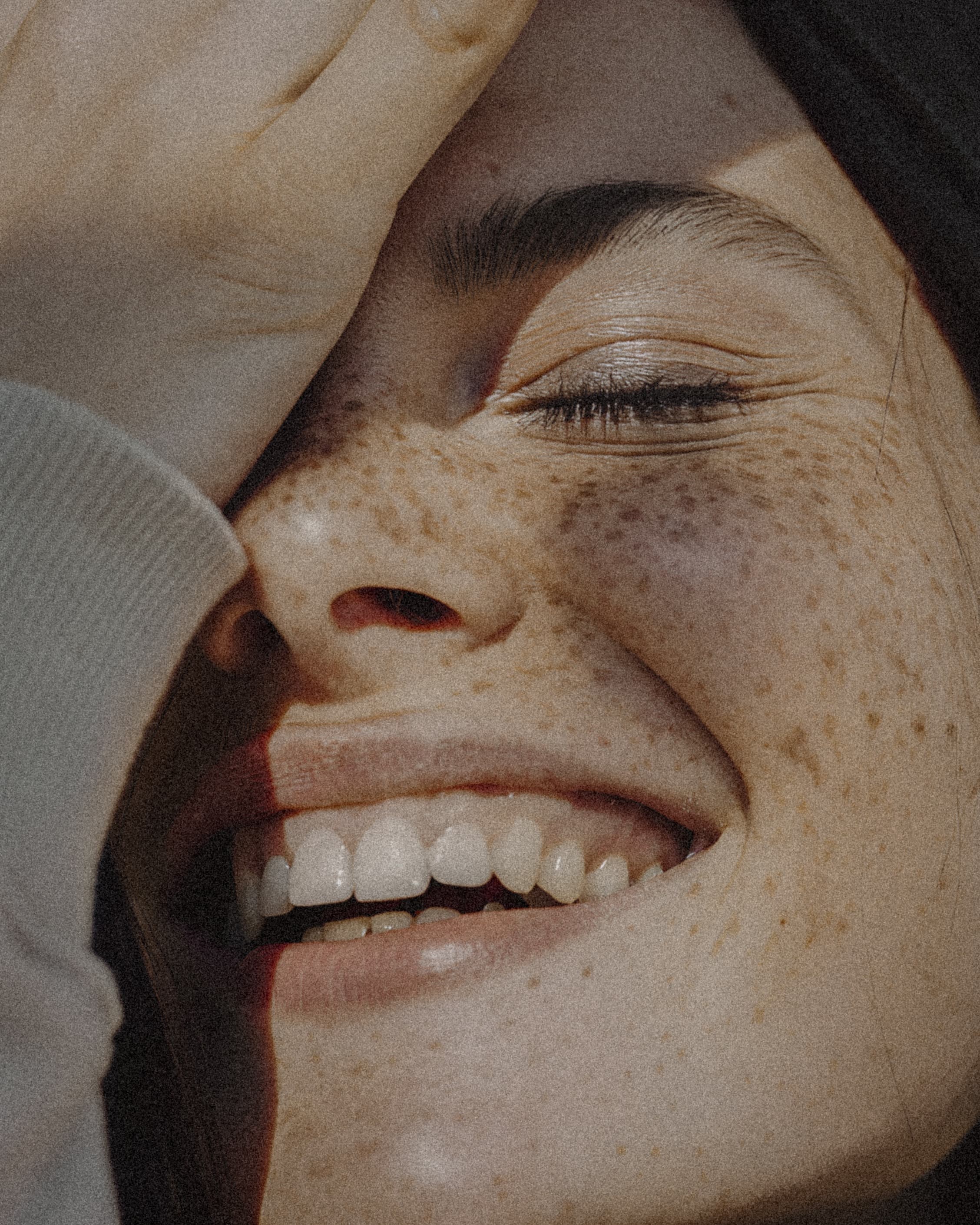 Happy teen with clear skin