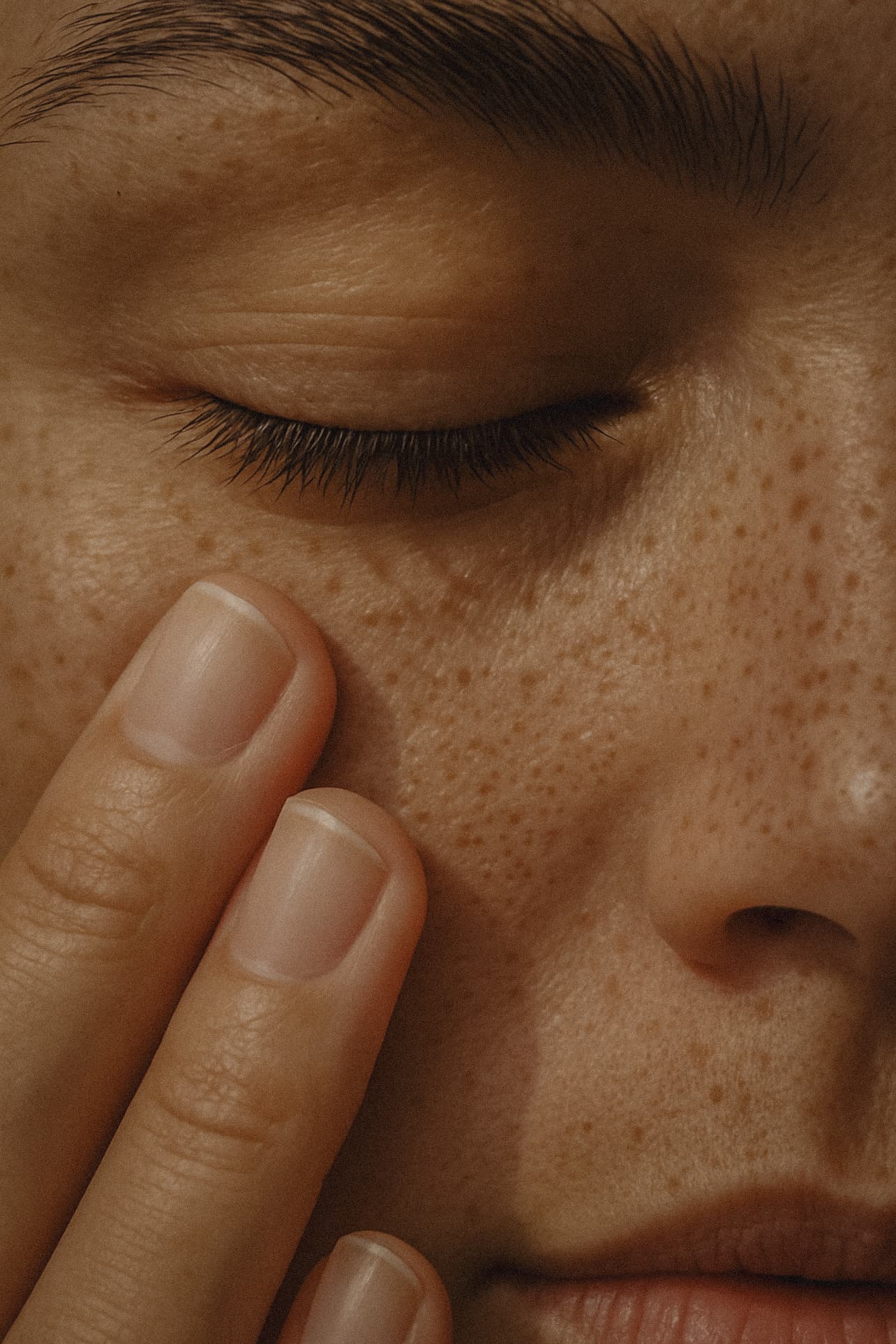 Close-up of healthy skin representing gentle care during tattoo removal